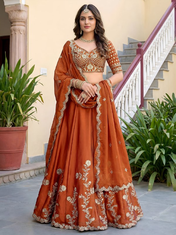 Signature Luxury Embroidered Lehenga Choli For Women Wear Indian Party Choli