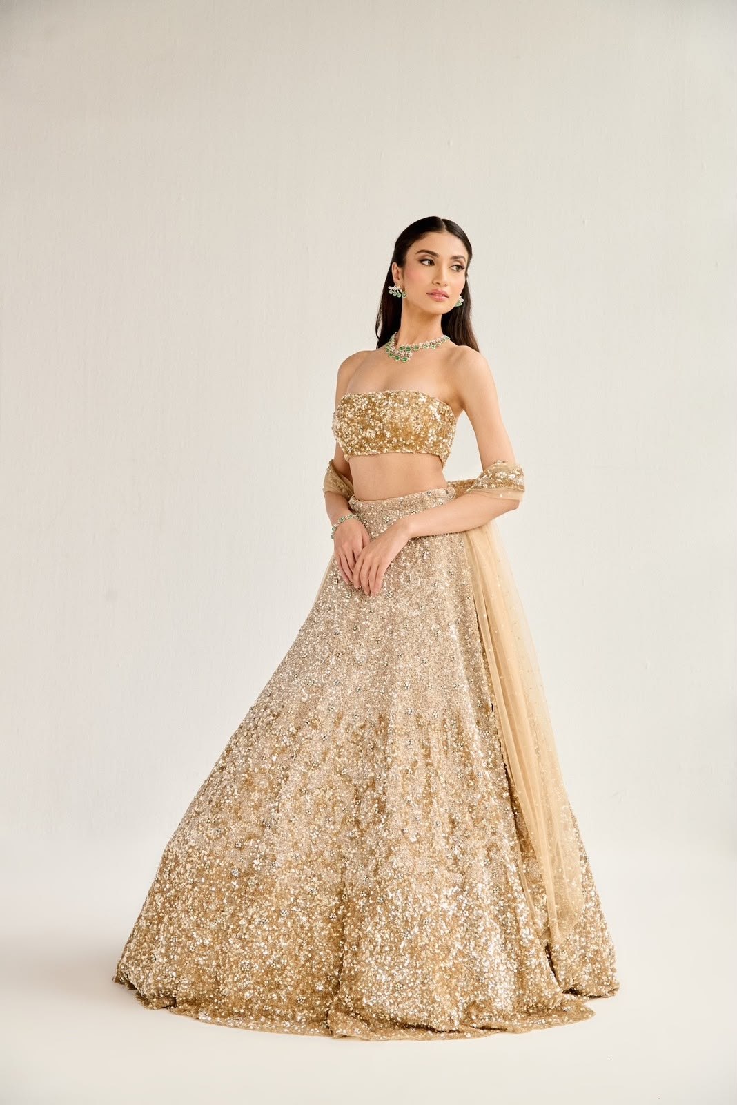 Designer Butterfly Soft Net Lehenga with Dual Sequins Work | Party Wear Lehenga