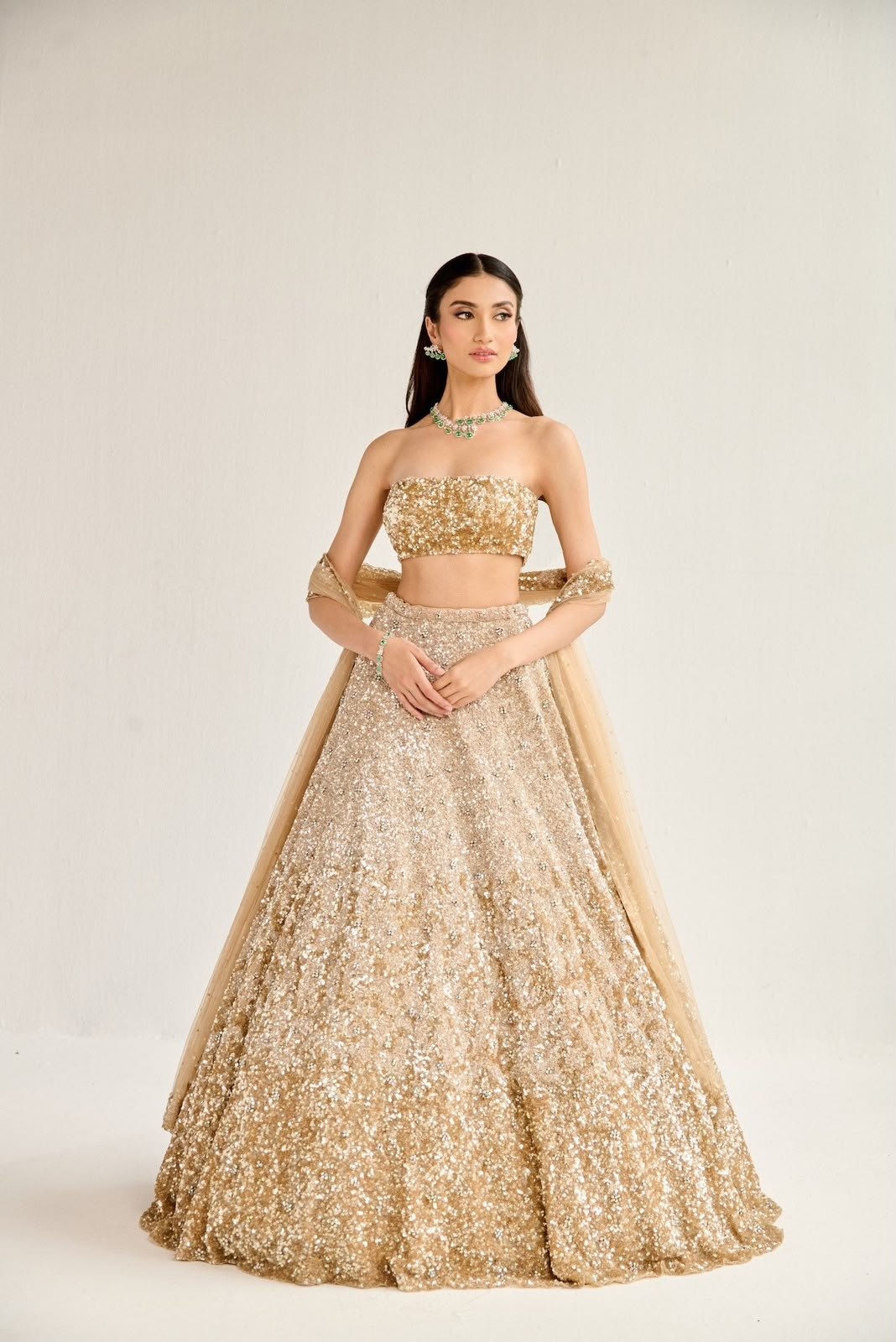 Designer Butterfly Soft Net Lehenga with Dual Sequins Work | Party Wear Lehenga