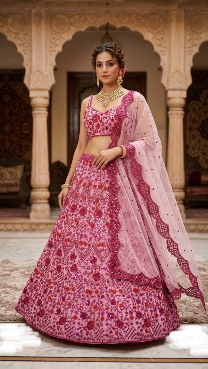 Wedding, Engagement, Reception, Festival, Party Wear, Sangeet, Mehendi Lehenga