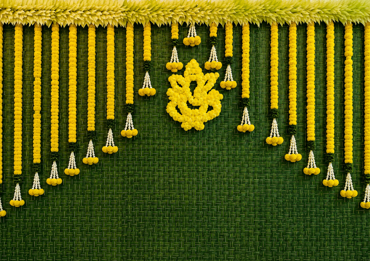 Indian Wedding & Pooja Backdrops | Traditional Photo Backgrounds