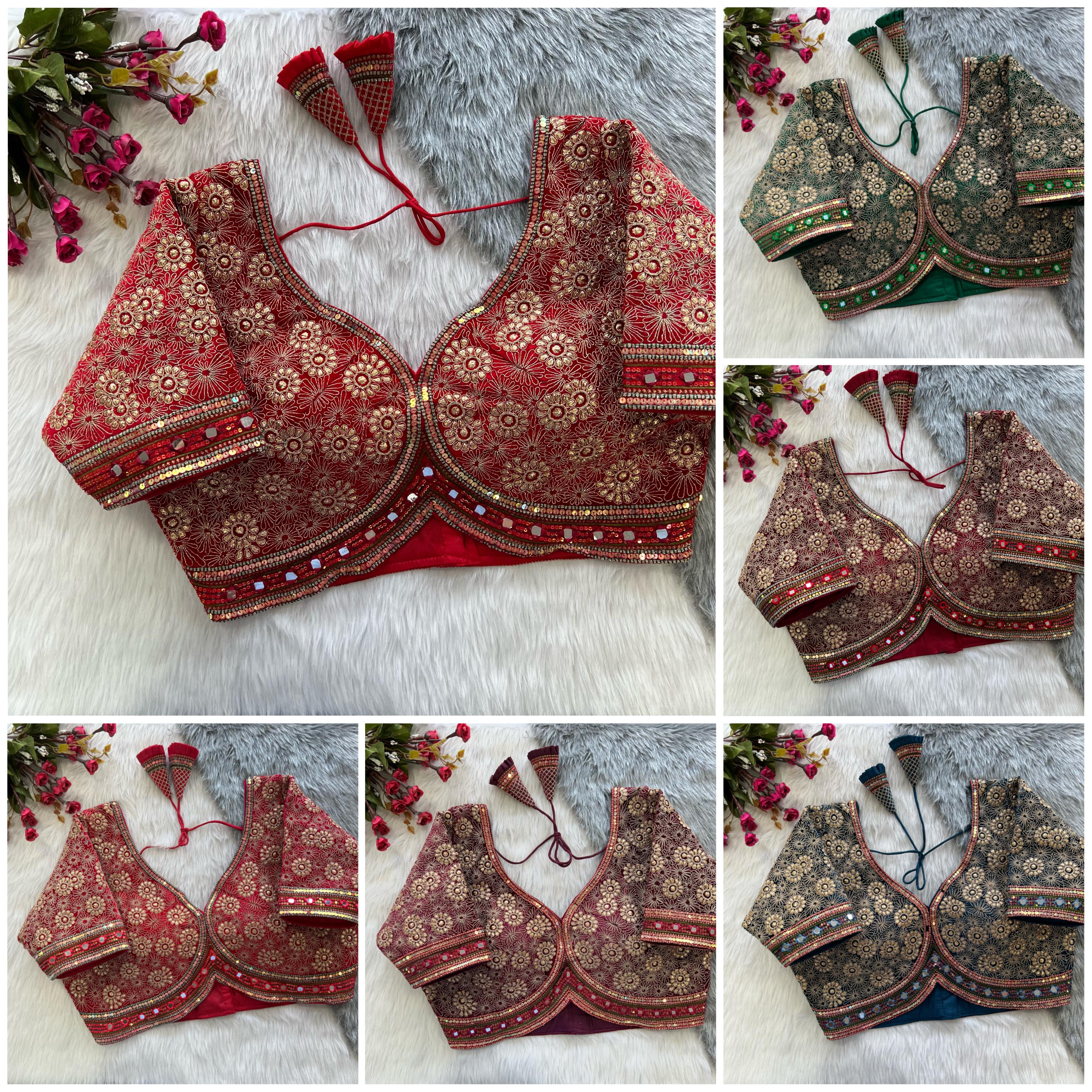 Buy a stylish and ethnic collection of Designer blouses