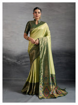 Kanjivaram Soft Silk Saree in Kadiyal Style with Meenakari Pallu – Wedding & Festive Wear