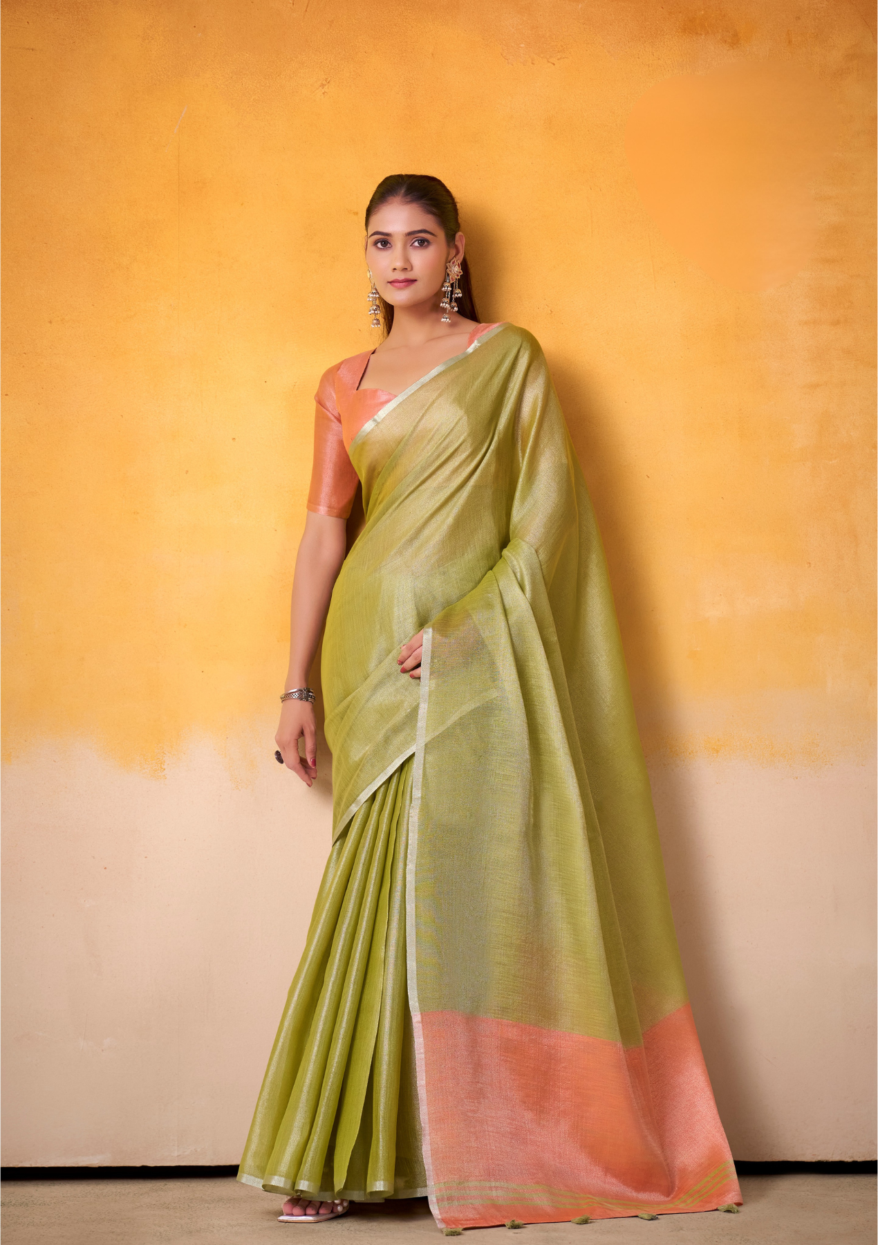 Tissue Banarasi Silk Saree – Light Color Wedding Edition | Elegant Bridal Wear