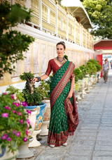 Soft Ikkat Banarasi Silk Saree – Wedding & Festival Premium Collection