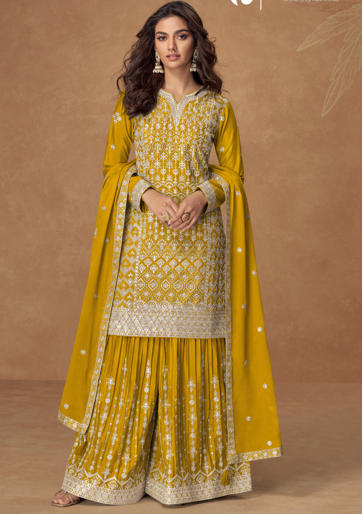 Pakiza Ready-to-Wear Premium Chinnon Silk Salwar Suit with Dupatta – New Launch