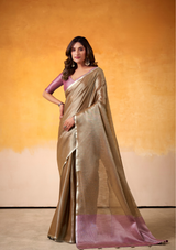 Tissue Banarasi Silk Saree – Light Color Wedding Edition | Elegant Bridal Wear