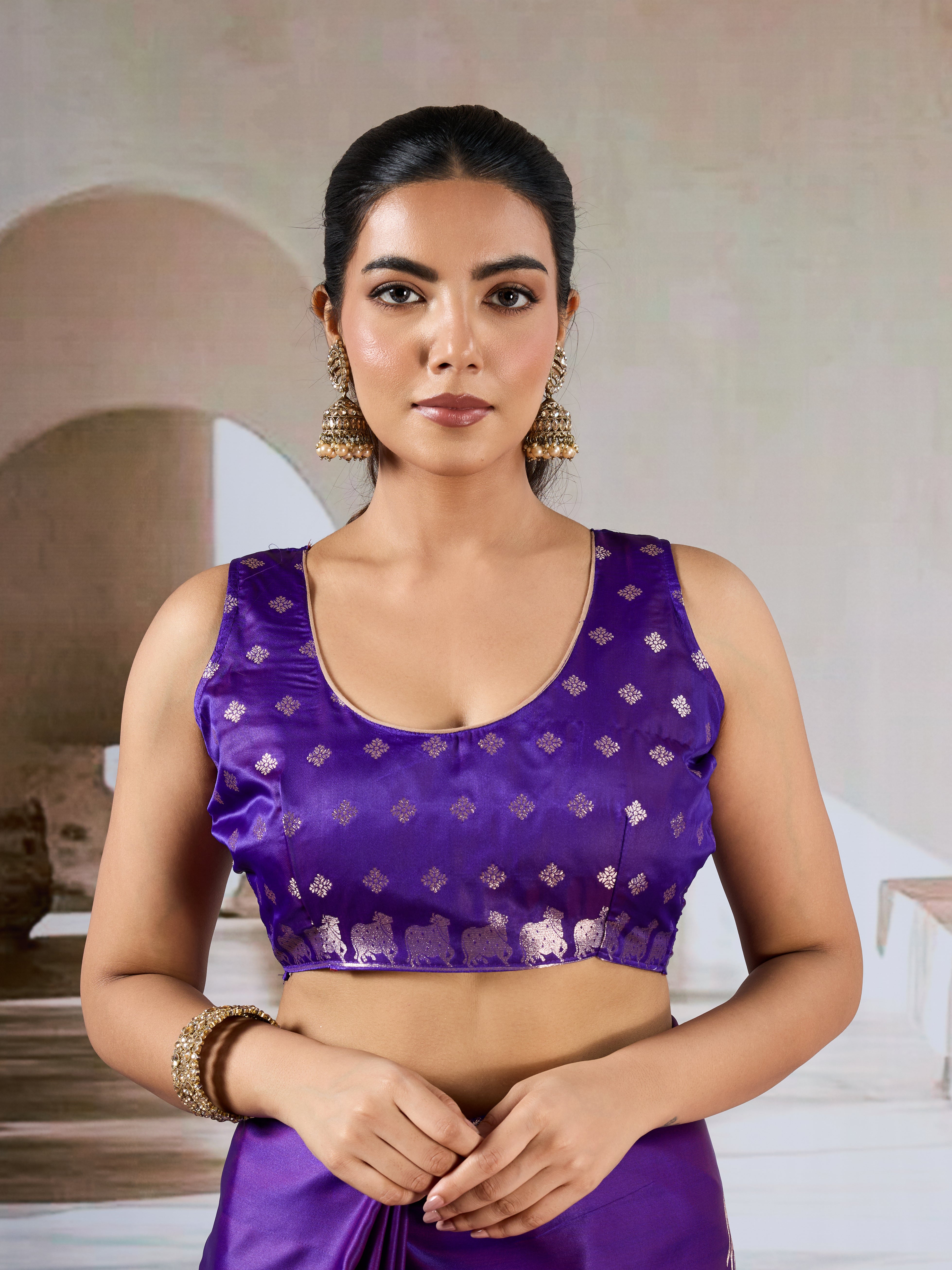 Pure Satin Handloom Pichwai Saree with Weaving | Kota Silk – KotaSilk