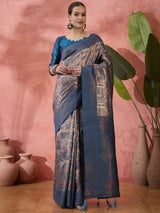 Elegant Poly Silk Jacquard Saree with Intricate Weave – Festive & Wedding Ready