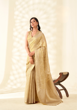 Tissue Linen Silk Banarasi Saree – Wedding & Festival Premium Edition