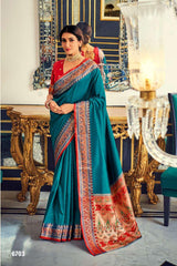 Soft Silk Paithani Saree with Meenakari Work – Elegant Festival Wear