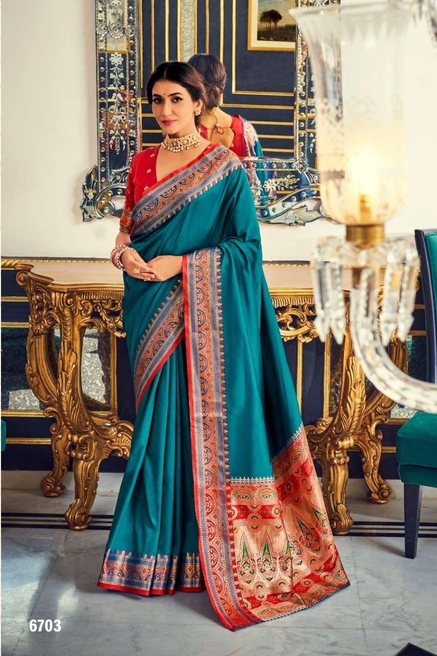 Soft Silk Paithani Saree with Meenakari Work – Elegant Festival Wear
