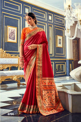 Soft Silk Paithani Saree with Meenakari Work – Elegant Festival Wear