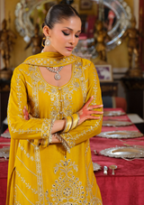 Heavy Chinon Embroidered Salwar Suit with Dupatta & Plazzo – Sizes M to 3XL