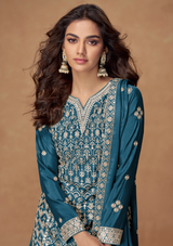 Pakiza Ready-to-Wear Premium Chinnon Silk Salwar Suit with Dupatta – New Launch