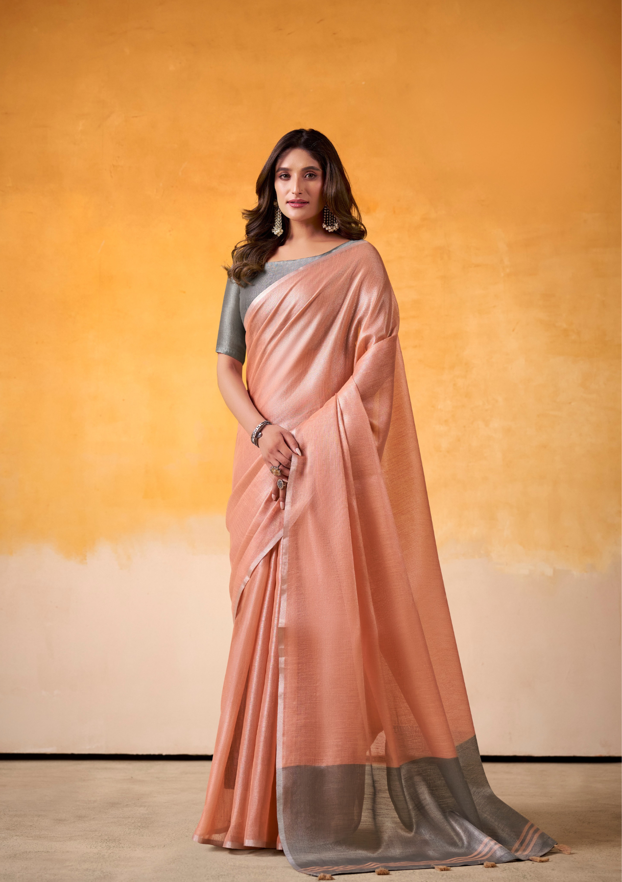 Tissue Banarasi Silk Saree – Light Color Wedding Edition | Elegant Bridal Wear