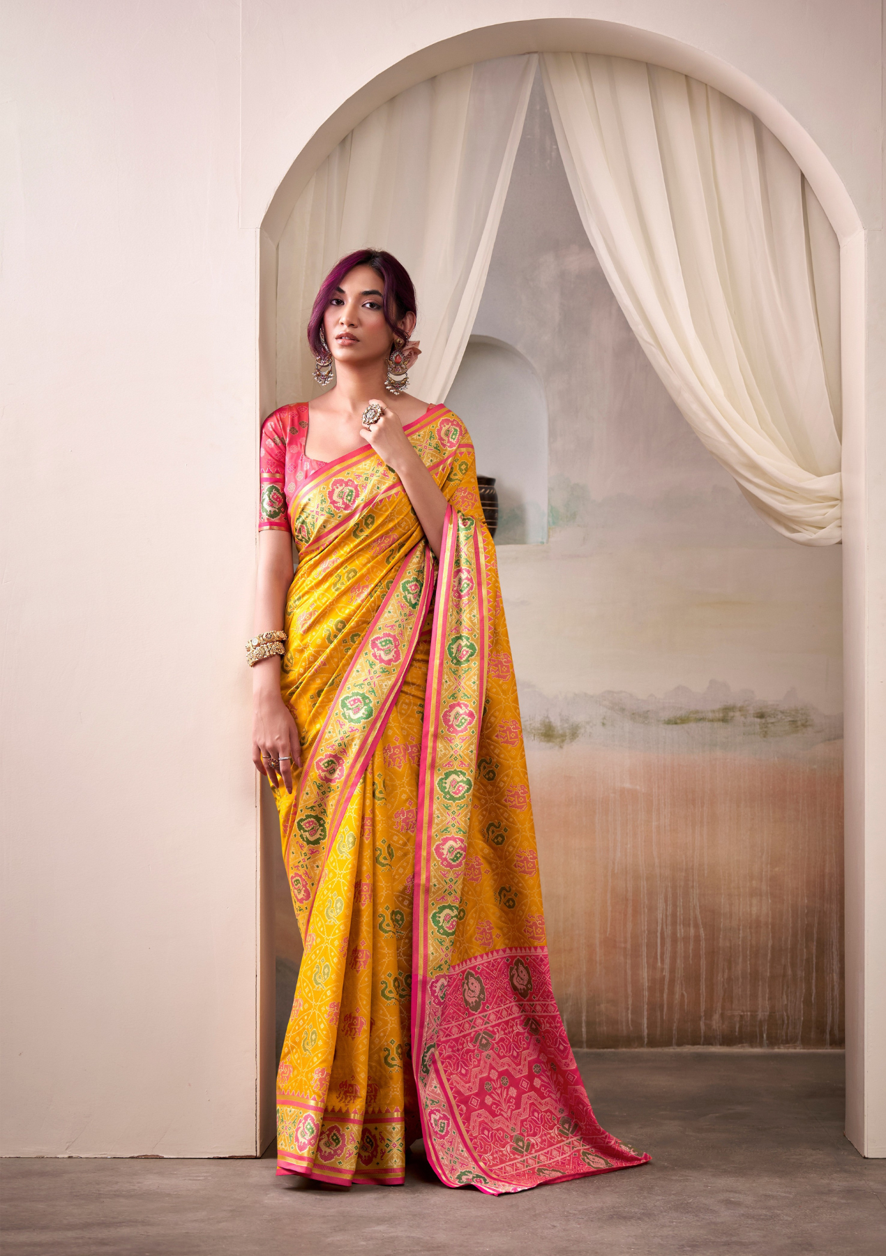 Luxurious Pure Patola Silk Saree | Traditional Weave | Wedding & Festive Wear