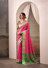 Luxurious Pure Patola Silk Saree | Traditional Weave | Wedding & Festive Wear