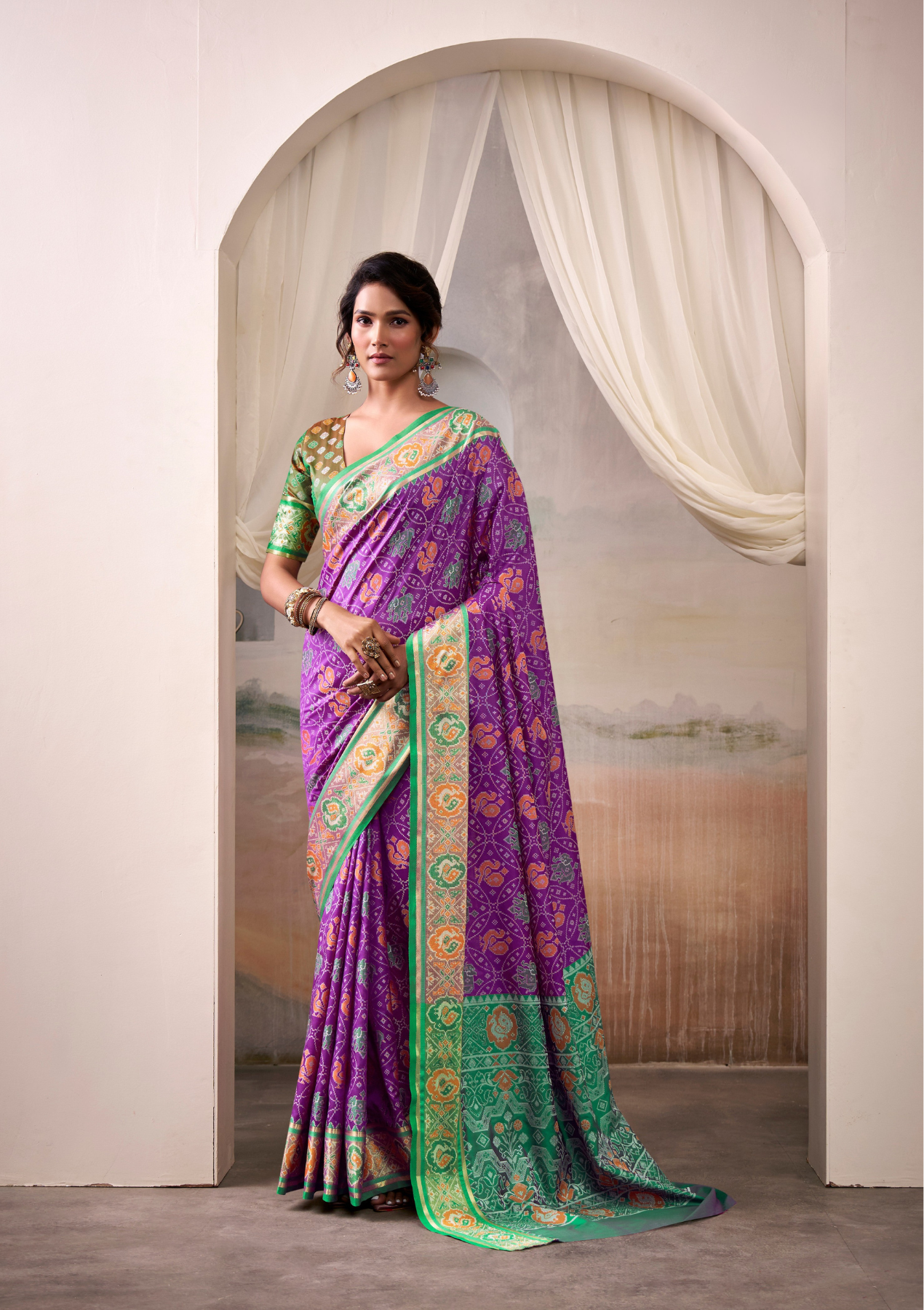 Luxurious Pure Patola Silk Saree | Traditional Weave | Wedding & Festive Wear