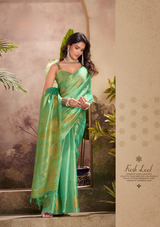 Tissue Banarasi Silk Saree with Intricate Zari Weave – Ideal for Weddings & Festive Occasions