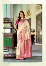 Pure Soft Silk Banarasi Saree with Jacquard Weave – Grand Wedding Wear