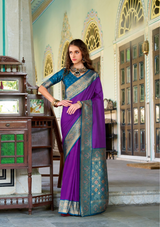 Pure Soft Silk Banarasi Saree with Jacquard Weave – Grand Wedding Wear
