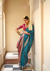 Handloom Tussar Silk Saree with Elegant Weaving – Wedding & Festive Wear