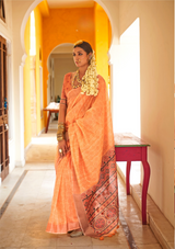 Handloom Tussar Silk Saree with Elegant Weaving – Wedding & Festive Wear