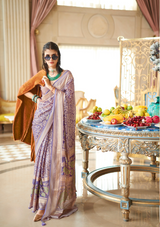 Georgette Burnout Saree with Fancy Design & Varnish Soft Finish – Party & Festive Wear