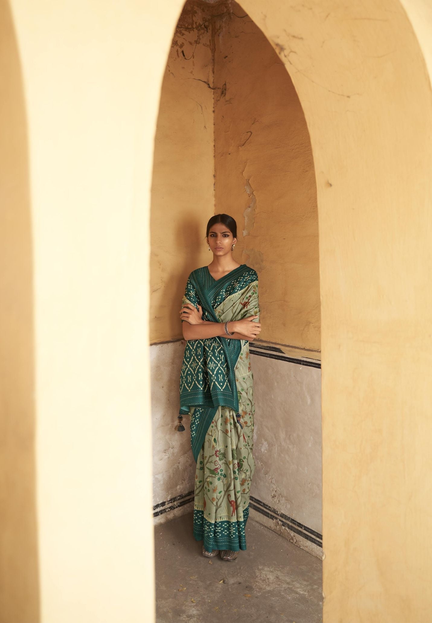 Enchanting Sea Green Soft Silk Saree: A Perfect Choice for Weddings and Parties
