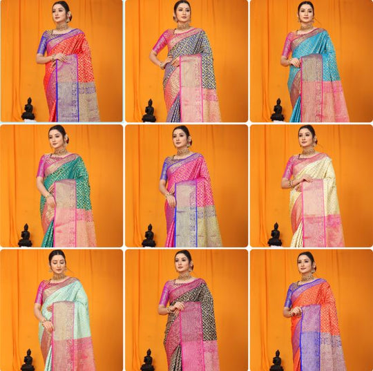 Elegant Orange Kanchipuram Handloom Silk Saree with Rich Zari Work