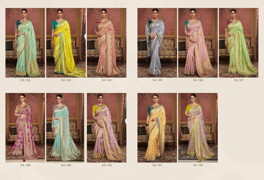 Enchanting Yellow-Pink Designer Saree in Soft Pure Dola Silk with Fancy Lace Border