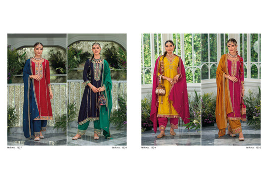 Luxurious Yellow Salwar Suit: Premium Silk, Georgette, Perfect for Weddings & Parties